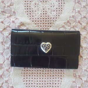 VINTAGE BRIGHTON BLACK LEATHER WALLET
